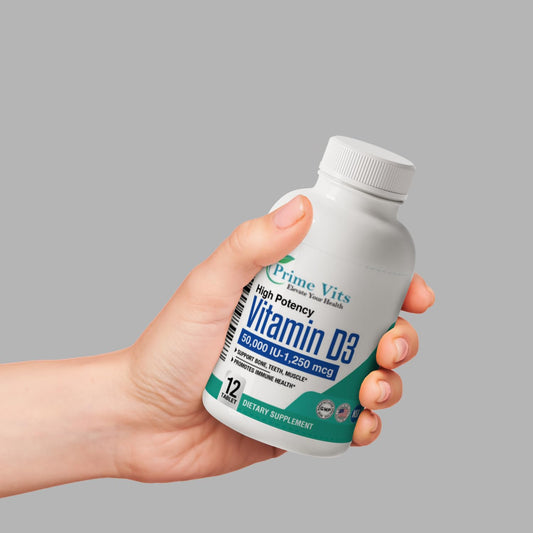 Tabletas vitamina d3 50000 iu de PrimeVits para salud ósea