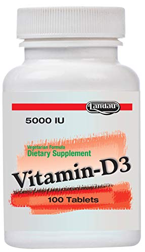 Tabletas vitamina d3 landau kosher 5000 iu empaque