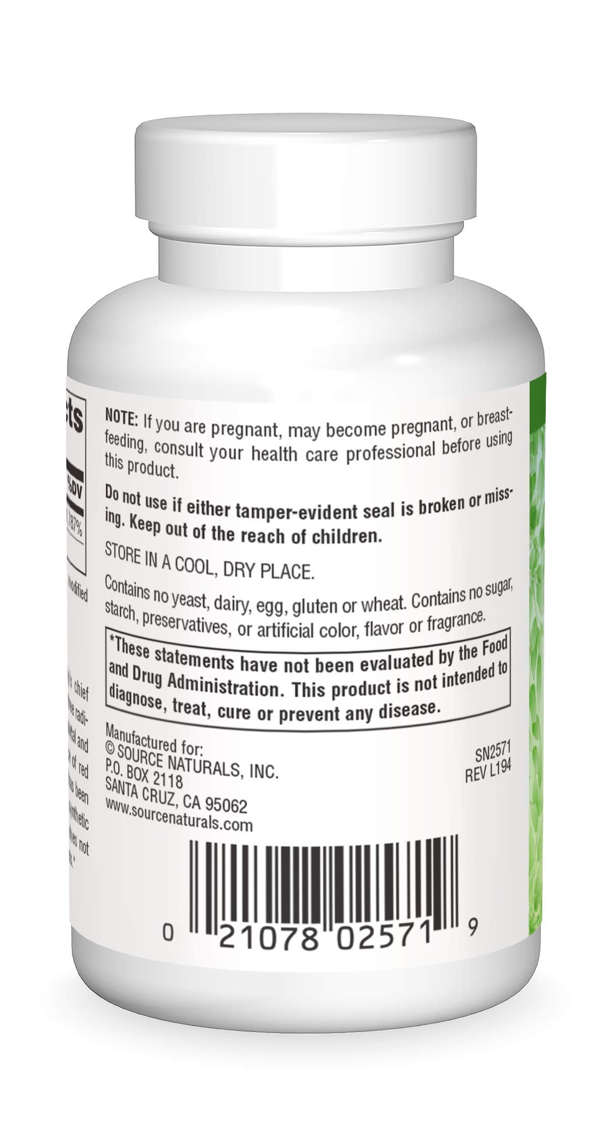 Tabletas de vitamina E Source Naturals para antioxidante y salud celular