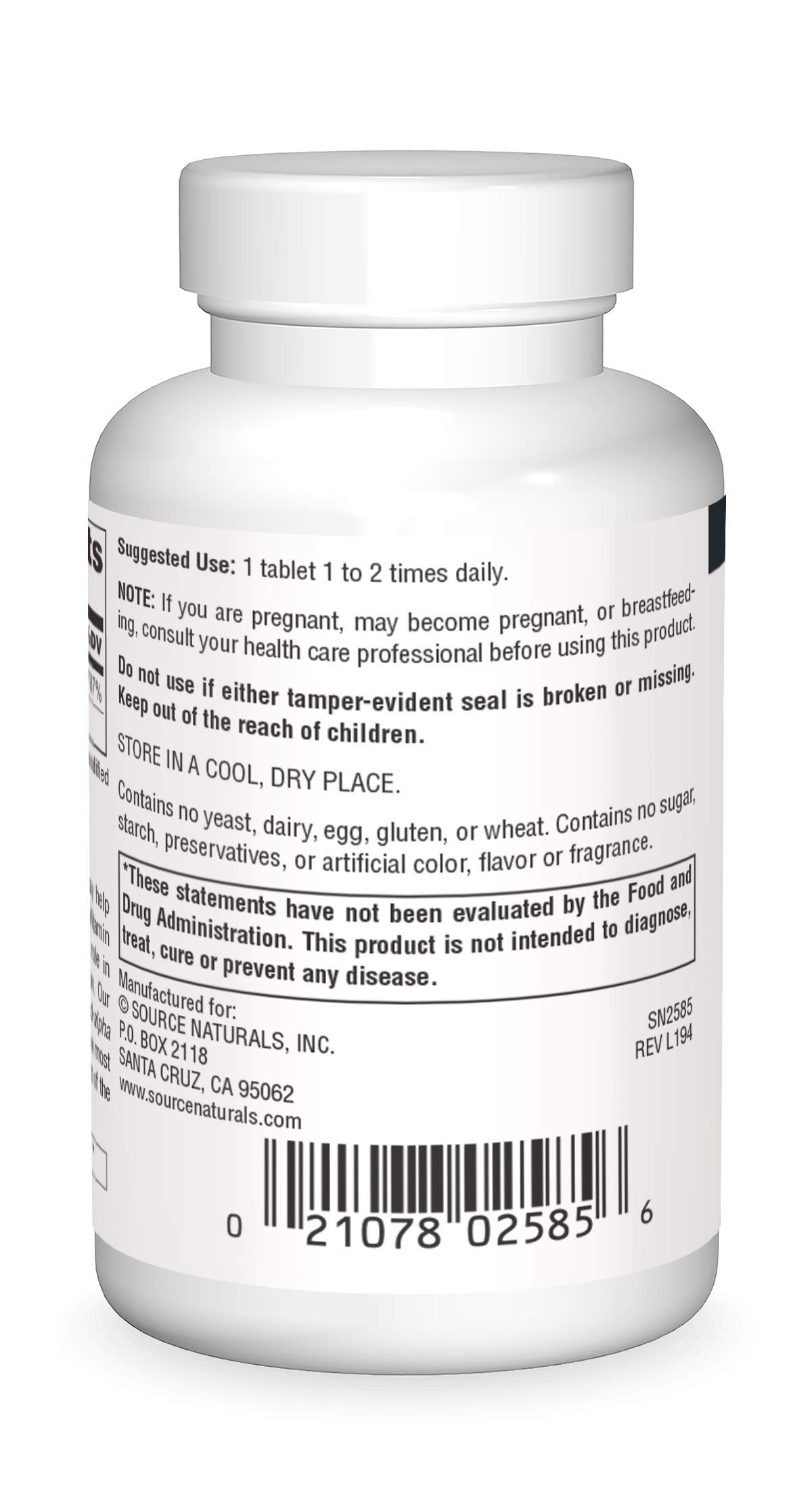 Tabletas vitamina e Source Naturals no-OGM 268 mg 400 ui