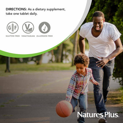 Tabletas vitamínicas NaturesPlus vitamina A para piel huesos y ojos