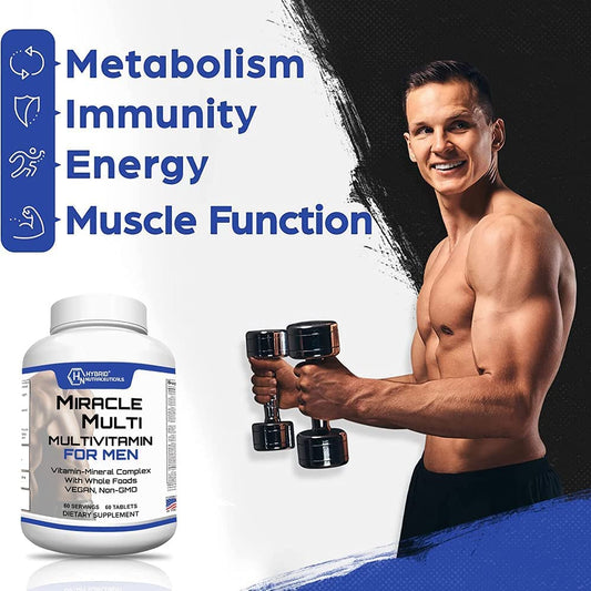 Tabletas multivitamínicas con probióticos, apoyo para energía y sistema inmune