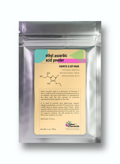 Talsen Chemicals polvo ácido etil ascorbico vitamina c envase