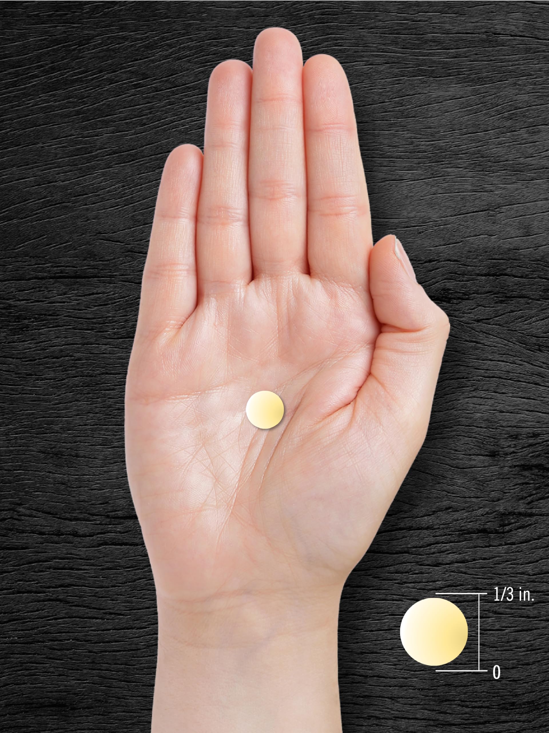 Tamaño de comprimido en suplemento de multivitaminas Carlyle