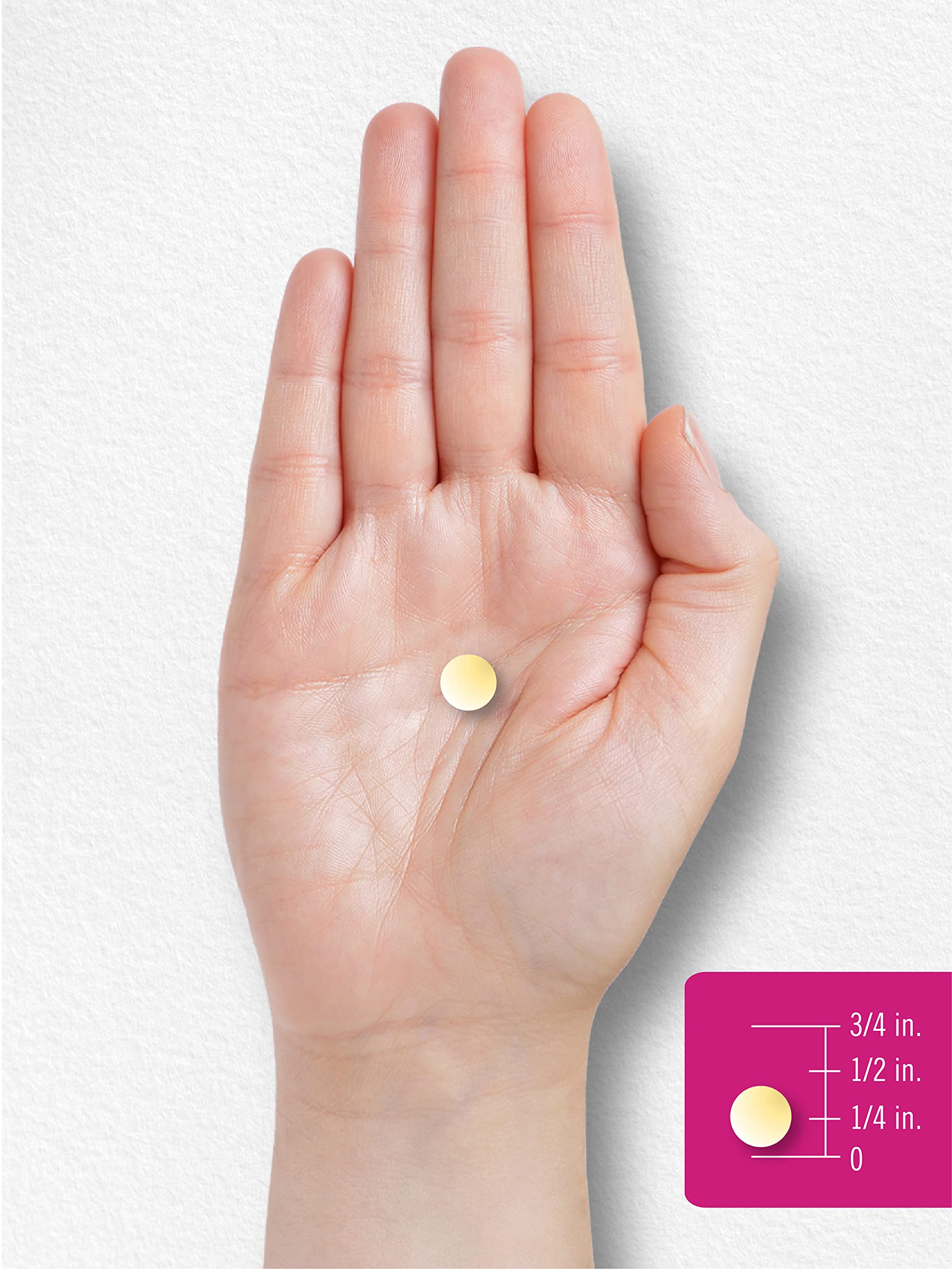 Tamaño de tabletas de Carlyle multivitaminas