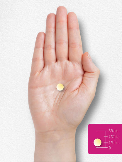 Tamaño de tabletas de Carlyle multivitaminas