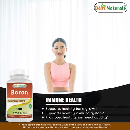 Tapa botella Best Naturals suplemento boro y vitamina k2 mk7