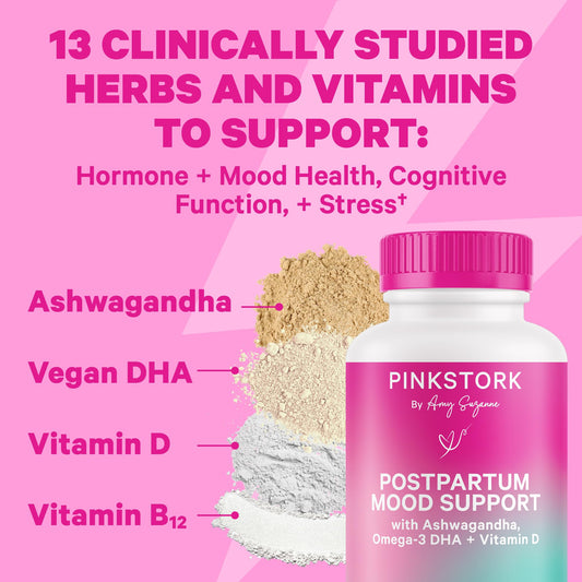 Té postnatal Pink Stork hoja de frambuesa y manzanilla