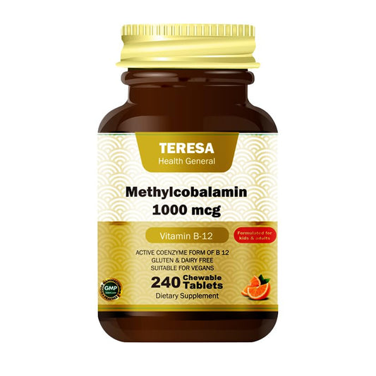 Frasco de Vitamina B12 Metilcobalamina Teresa Health