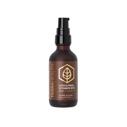Botella de vitamina B12 liposomal Terra Health Essentials