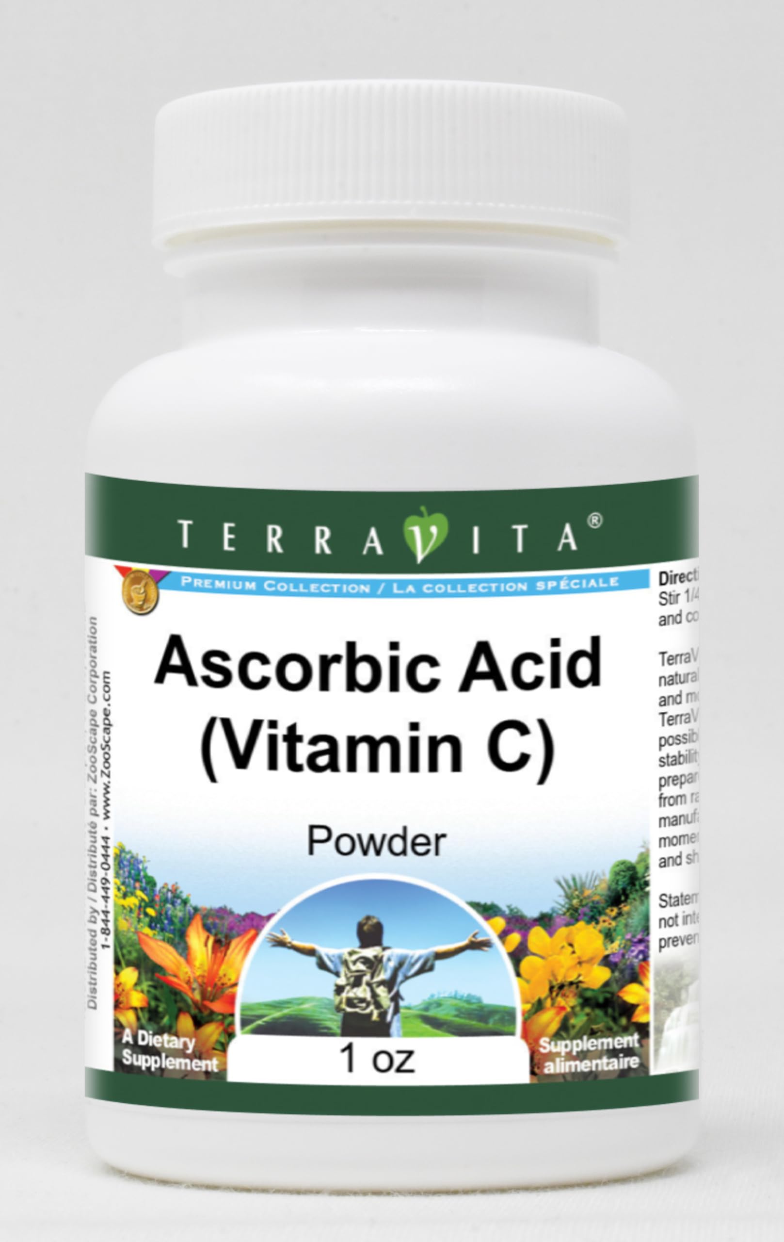 Terravita Ácido Ascórbico Vitamina C polvo paquete 2