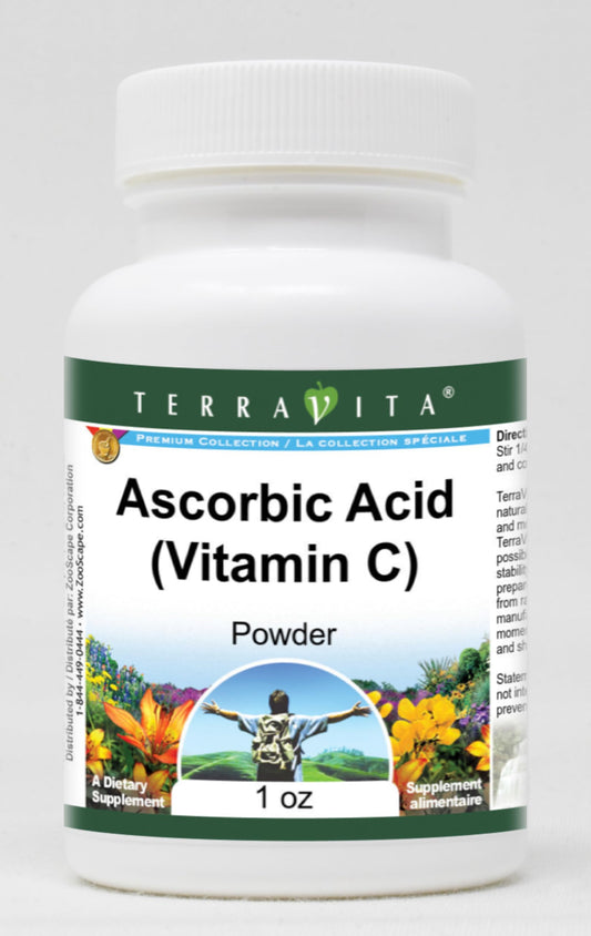 Terravita Ácido Ascórbico Vitamina C polvo paquete 2