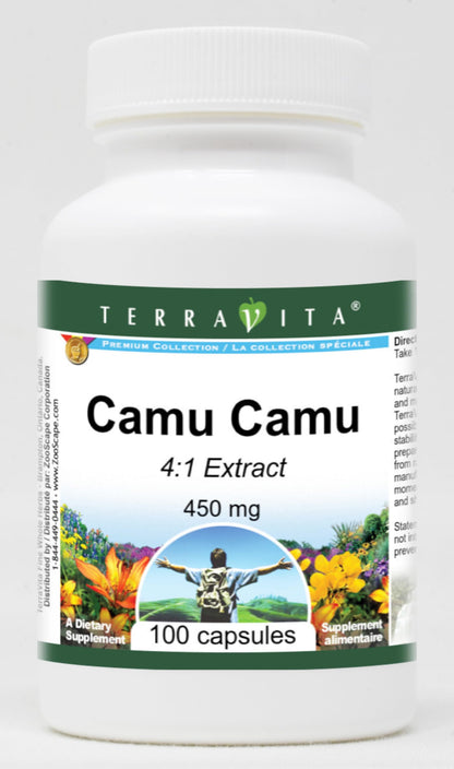 Terravita Camu Camu 4:1 450 mg cápsulas naturales 100 unidades