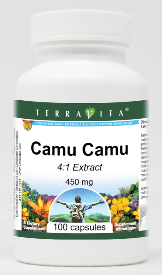 Terravita Camu Camu 4:1 450 mg cápsulas naturales 100 unidades