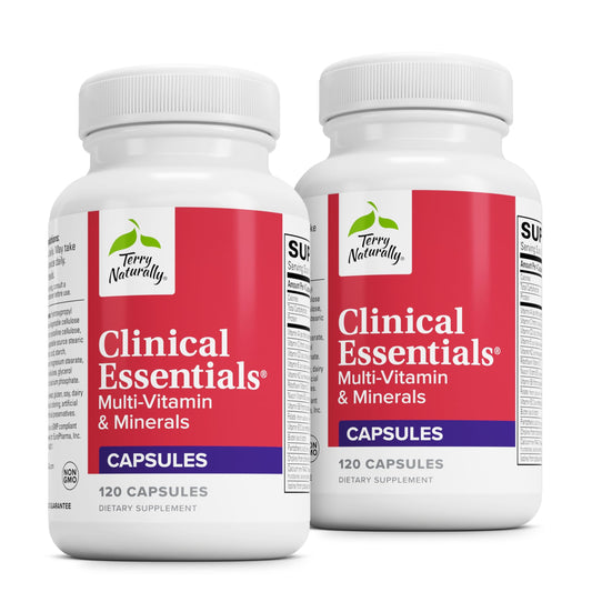 Terry Naturally Clinical Essentials para salud completa.