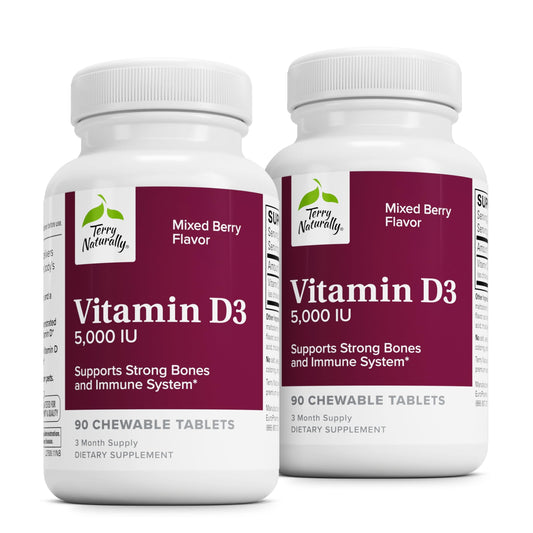 Terry Naturally suplemento vitamina d3 tabletas masticables