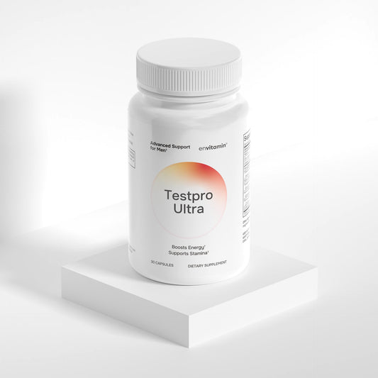 Testpro Ultra de envitamin para hombres en presentación elegante