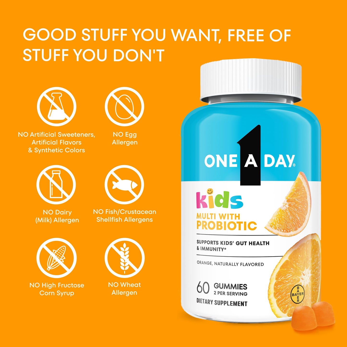 textura gomas multivitamínicas naranja