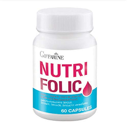 Thai Giffarine Nutri Folic cápsulas suplemento nutricional botella