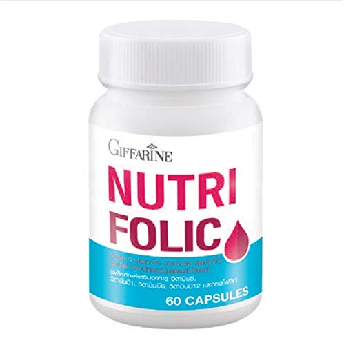 Thai Giffarine Nutri Folic cápsulas suplemento nutricional botella