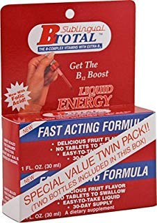 The B-Total Solution vitaminas B sublinguales frasco rojo 30 ml