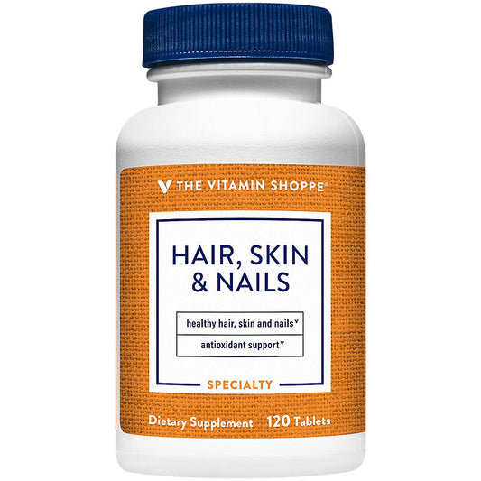 The Vitamin Shoppe Cabello Piel y Uñas 120 tabletas frasco