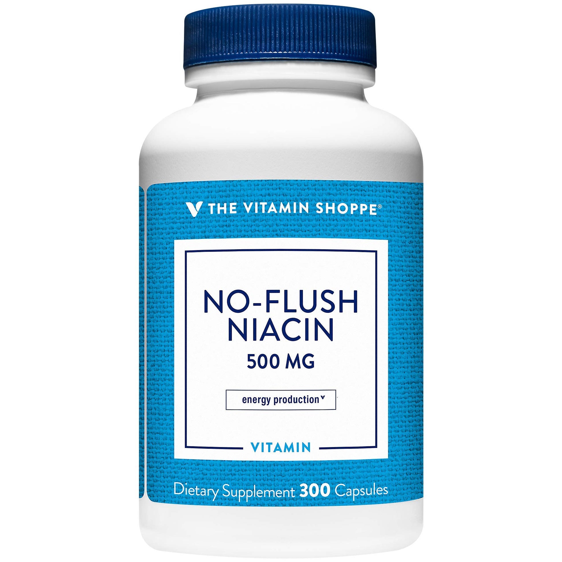 The Vitamin Shoppe No Flush Niacina 500mg botella frontal