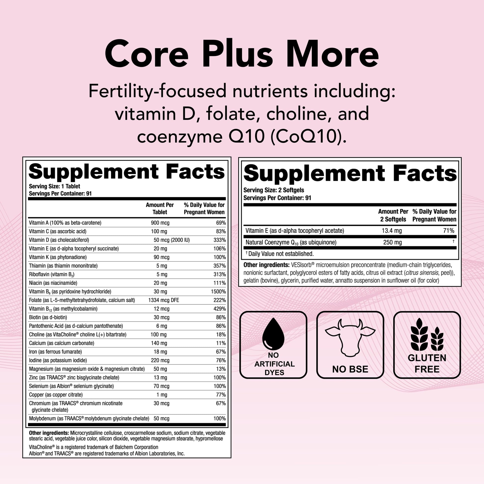 Theralogix TheraNatal multivitaminas prenatales certificado NSF
