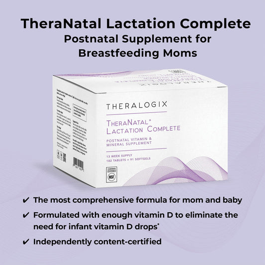 Theralogix TheraNatal tabletas multivitamínicas y cápsulas
