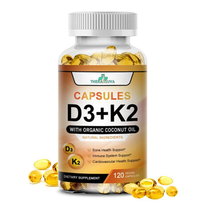 TheraSuva vitamina d3 k2 vegana con aceite de coco orgánico