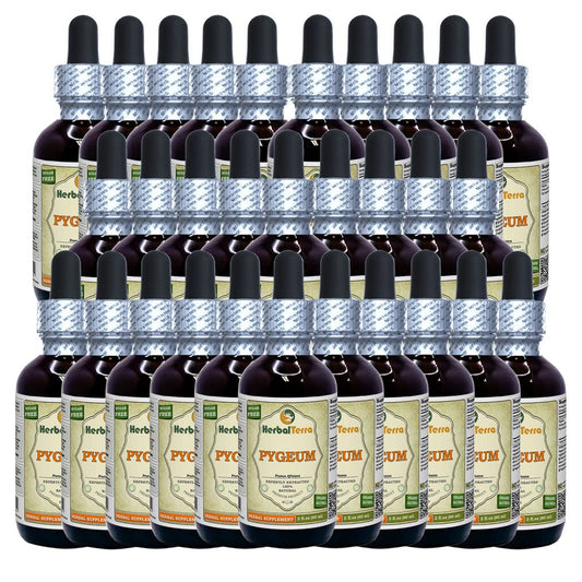 Botella de tintura orgánica Pygeum Cereza Africana HerbalTerra