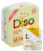 Envase de tiras multivitamínicas DISO M-VIT sabor arándano