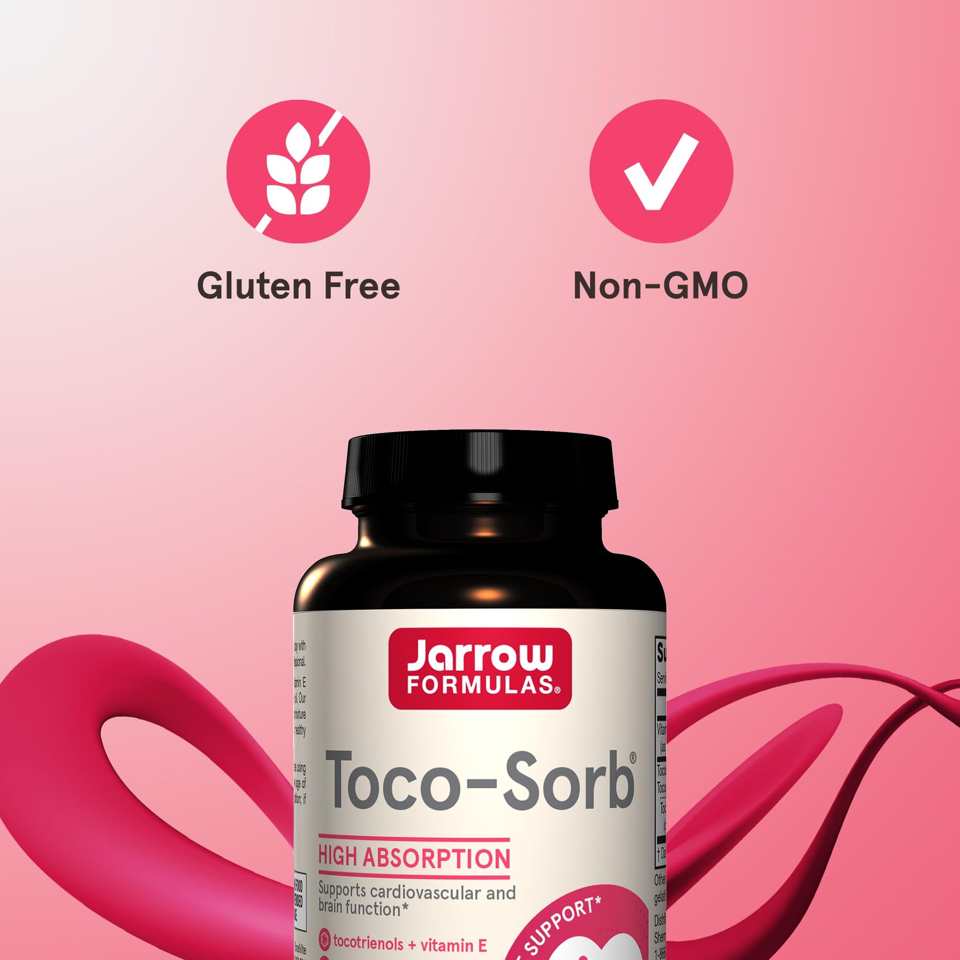 Toco-Sorb Jarrow Formulas, suplemento tocotrienol vitamina E para memoria y corazón