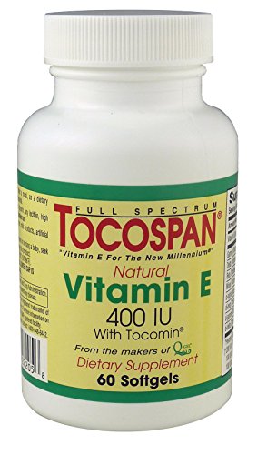 Tocospan suplemento vitamina e 400 ui 60 cápsulas blandas