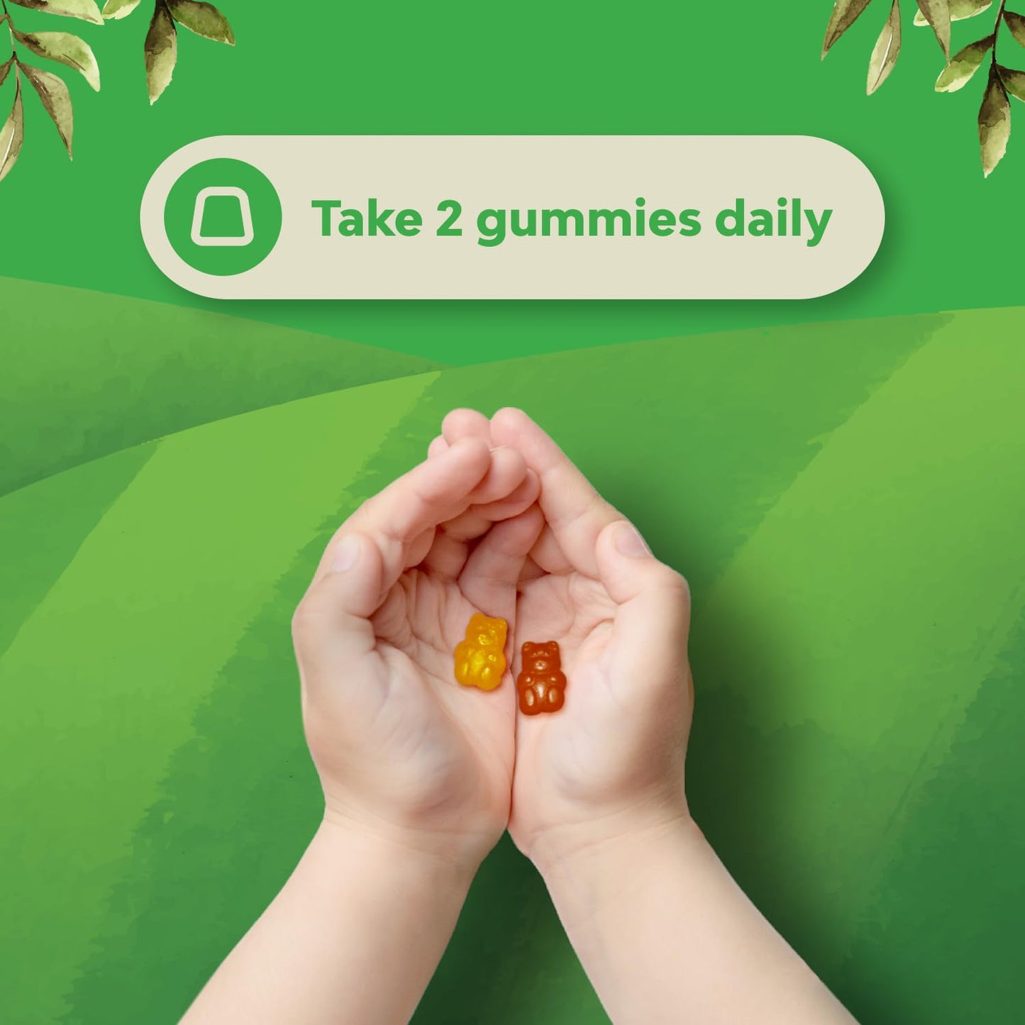 toma diaria de gomitas de vitaminas para niños