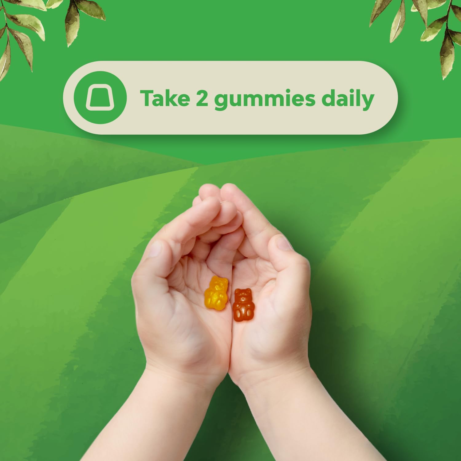 toma diaria de gomitas de vitaminas para niños
