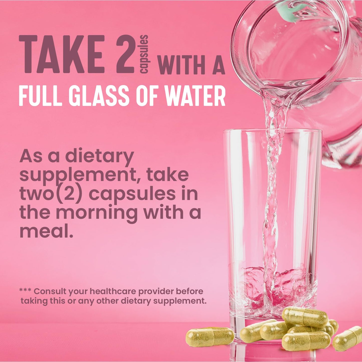 Toma del multivitamínico Max Fit con agua