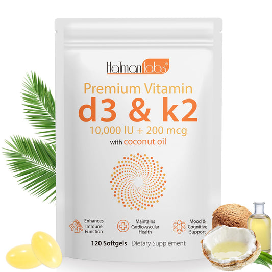 Botella suplemento Tooffi Vitamina D3 K2 120 cápsulas