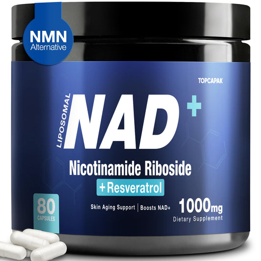 Suplemento NAD+ TOPCAPAK ribósido nicotinamida liposomal 80 unidades