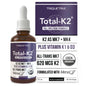 Total K2 suplemento vitamina K2 MK7 MK4 con vitamina K1 y D3 líquida