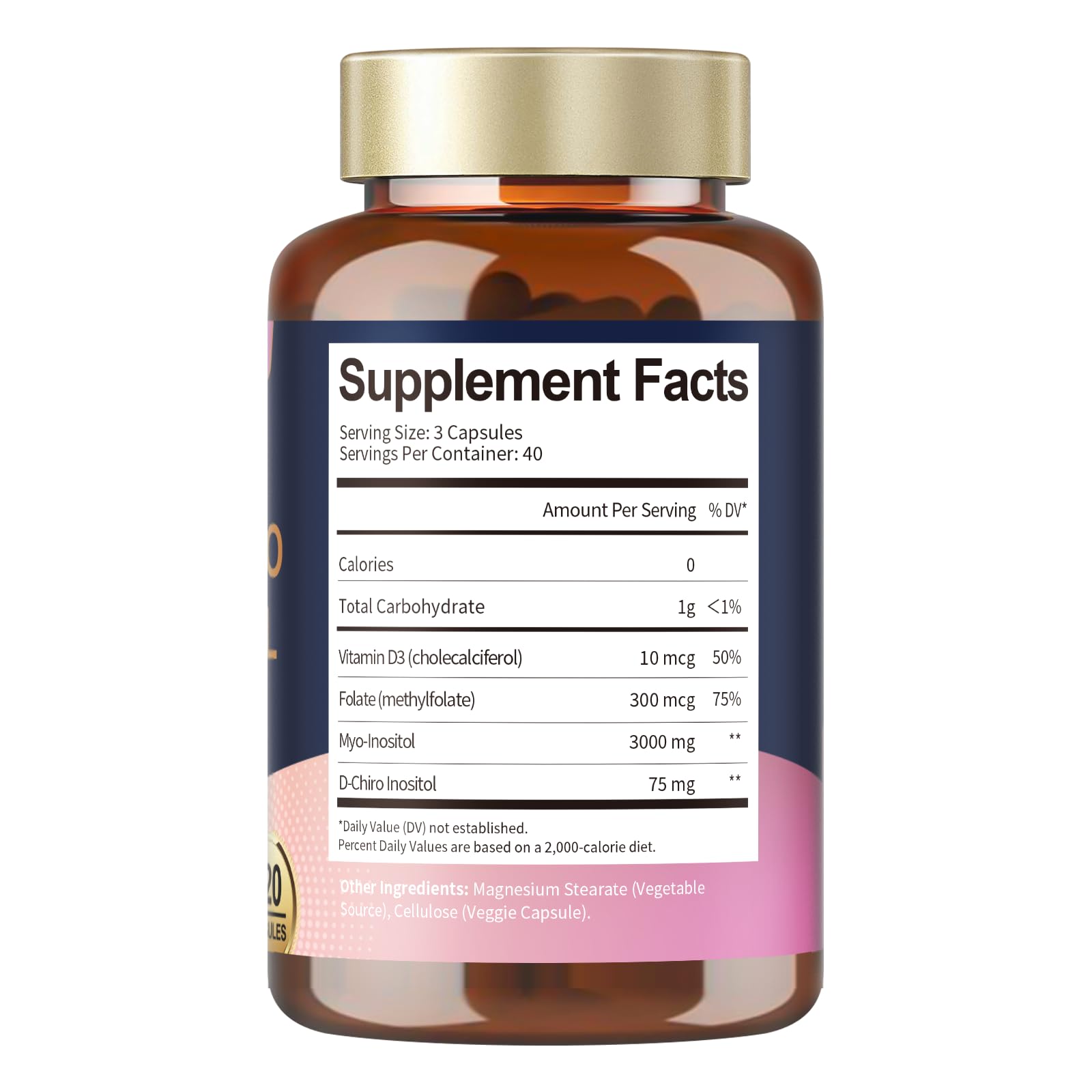 Totaria cápsulas Myoinositol y multivitamínico para soporte hormonal