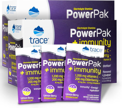 Trace Minerals Power Pak bebida efervescente vitamina c 60 paquetes