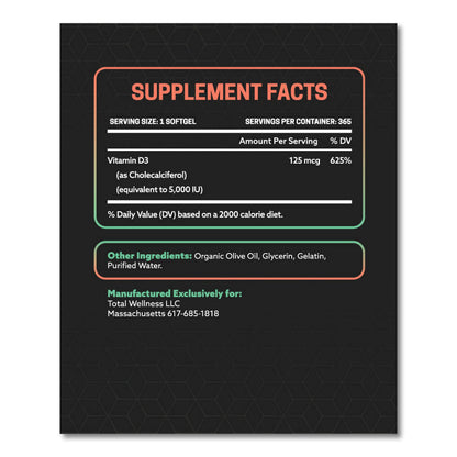 Tratamiento XR30 vitamina D3 365 cápsulas para salud y energía