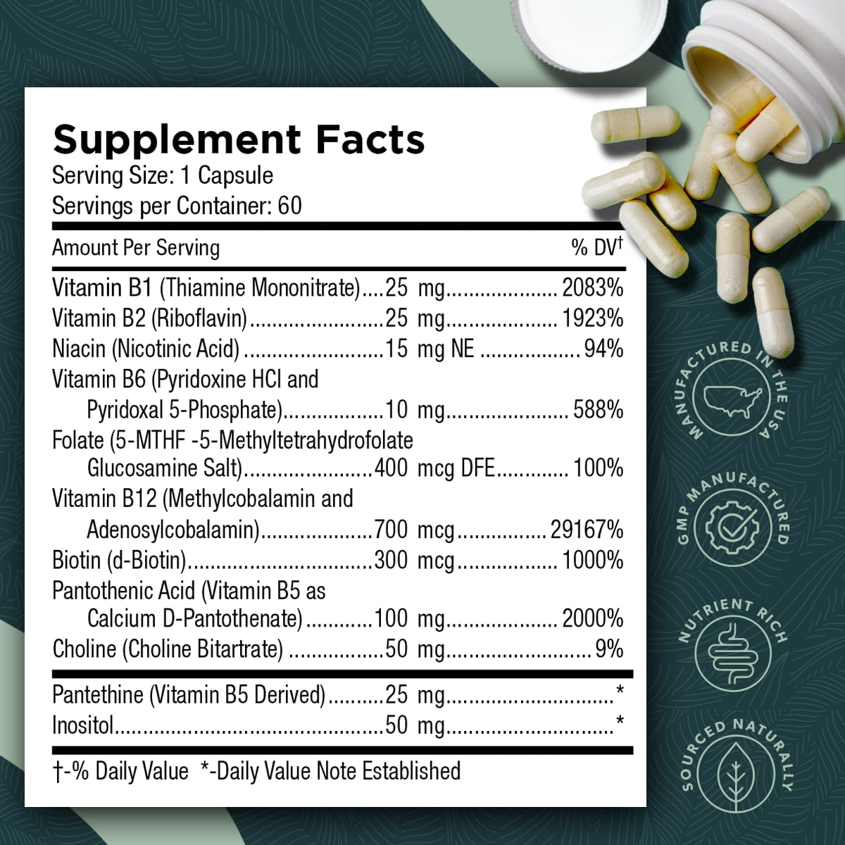 Tri-Methyl+ vitaminas b complejo para energía y bienestar