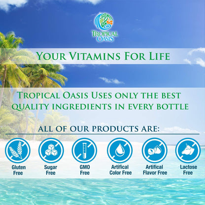 Tropical Oasis gotas líquidas biotina 12,500mcg