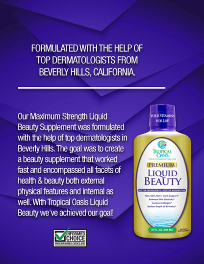 Tropical Oasis Liquid Beauty suplemento vitamínico