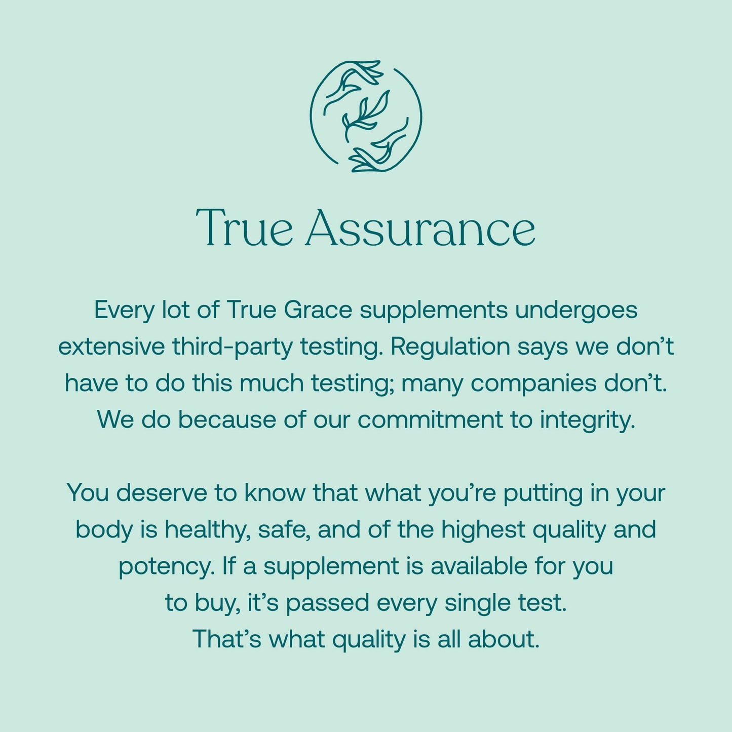 True Grace multivitaminas detalles de ingredientes