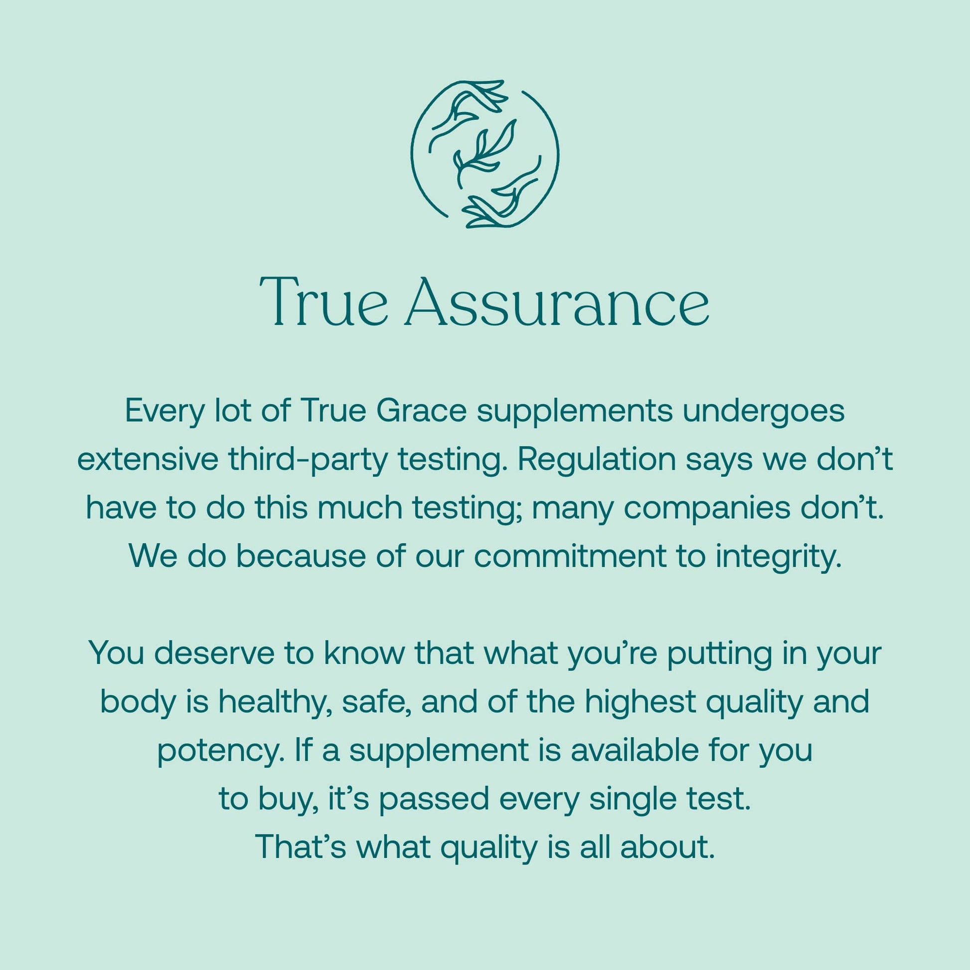 True Grace multivitaminas detalles de ingredientes
