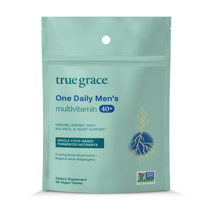 True Grace multivitaminas para hombres 40+ embalaje
