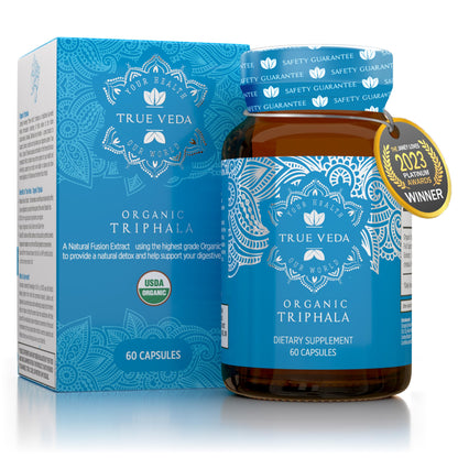 True Veda cápsulas triphala extracto orgánico